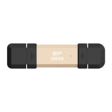 Silicon Power 250GB USB atmintinė DS72 Tipas A+C 1050 / 850MB`s Gold
