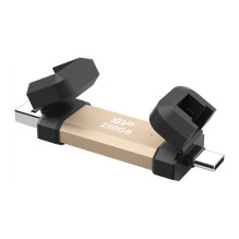 Silicon Power 250GB USB atmintinė DS72 Tipas A+C 1050 / 850MB`s Gold