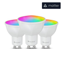 Nanoleaf Essentials Matter Wi-Fi GU10 Smart Bulb RGBCW 3pcs pack,