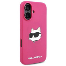 Karl Lagerfeld "Silicone Choupette Head Print MagSafe iPhone 16" Pink