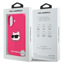 Karl Lagerfeld "Silicone Choupette Head Print MagSafe iPhone 16" Pink