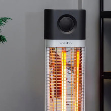 Anglies pluošto infraraudonųjų spindulių šildytuvas Veito CH1200 LT, juodas Anglies pluošto infraraudonųjų spindulių šildytuvas Veito CH1200 LT, juodas