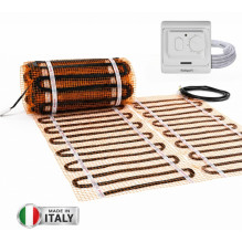Grindinio šildymo tinklelis Warmset BLACK, 150W + neprogramuojamas termostatas Feelspot WTH71.36