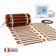 Grindinio šildymo tinklelis Warmset BLACK, 85W + program. termostatas Feelspot WTH51.36 NEW