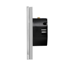WiFi dvipolis sensorinis jungiklis Feelspot, pilkas 800W