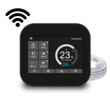 Elektroninis WI-FI termostatas (termoreguliatorius) Feelspot WTH07.36 black, Tuya Elektroninis WI-FI termostatas (termoreguliatorius) Feelspot WTH07.36 black, Tuya