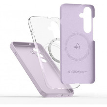 „Tech-Protect“ skysto silikono „Magsafe“ dėklas „Galaxy S25 Edge“ rausvai violetinis „Tech-Protect“ skysto silikono „Magsafe“ dėklas „Galaxy S25 Edge“ rausvai violetinis