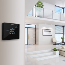 Elektroninis programuojamas termostatas - termoreguliatorius Heatmiser Touch Carbon