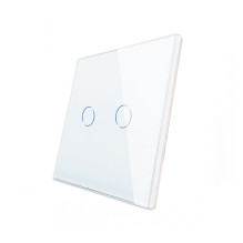 Dvipolis sensorinis jungiklio dangtelis Feelspot, baltas, 86x86mm Dvipolis sensorinis jungiklio dangtelis Feelspot, baltas, 86x86mm