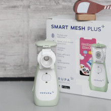 Inhaliatorius Herupa Smart Mesh Plus ir App žaidimas inhaliuojant