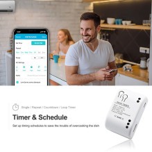Išmanusis jungiklis - rėlė Feelspot FS-SRS02W RF, Wi-Fi, Tuya Išmanusis jungiklis - rėlė Feelspot FS-SRS02W RF, Wi-Fi, Tuya