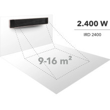 Infraraudonųjų spindulių šildytuvas Trotec IRD 2400 Infraraudonųjų spindulių šildytuvas Trotec IRD 2400