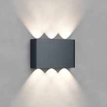 Sieninis lauko šviestuvas Braytron VECTOR LED, 6 W, tamsiai pilkas Sieninis lauko šviestuvas Braytron VECTOR LED, 6 W, tamsiai pilkas