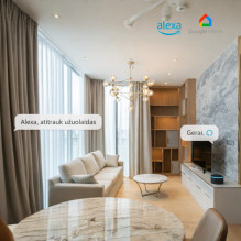 Išmanusis elektrinis užuolaidų bėgelis (4 m) Feelspot FS-CMK04W WiFi, Tuya