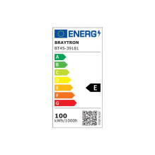 Pramoninis LED šviestuvas Braytron HIBAY, 100 W, juodas Pramoninis LED šviestuvas Braytron HIBAY, 100 W, juodas