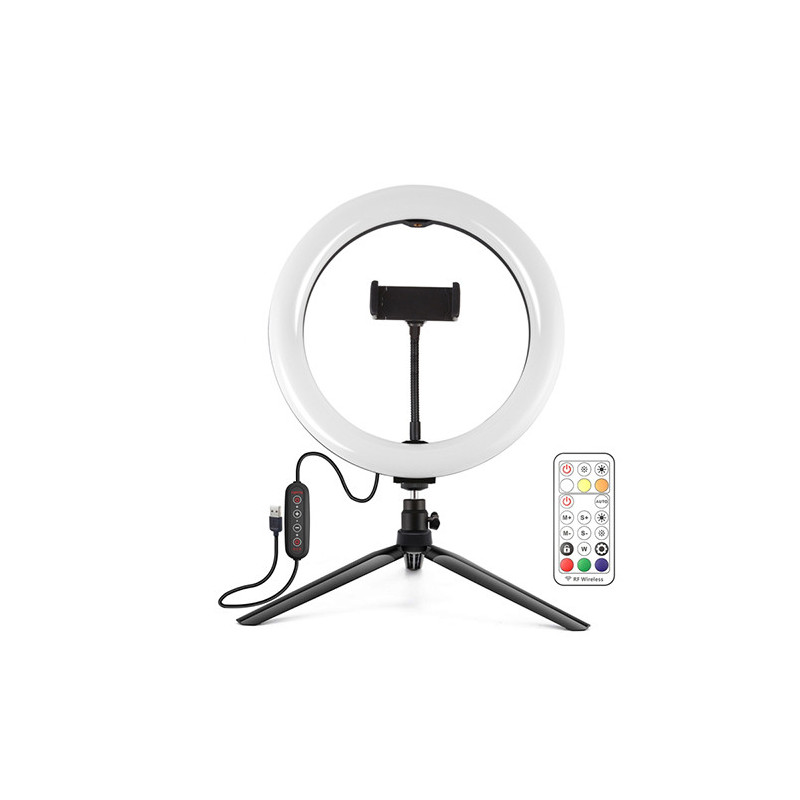 LED ring light 26cm, with tripod stand 8.3cm, USB