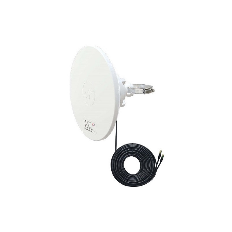 5G / LTE / CBRS 2x2MIMO antenna, 1.7-4.2GHz, 2x 12dBi, IP67