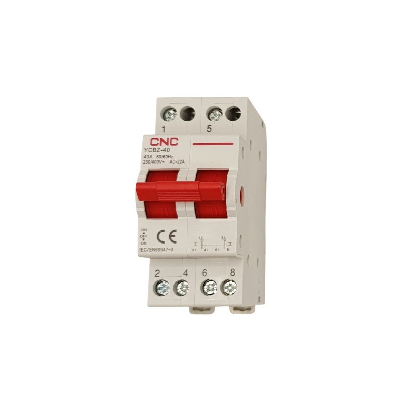 Modular switch CNC YCBZ-40, 2P, 40A, 1-0-2