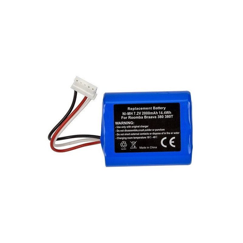 Battery for IROBOT Braava 380, 7.2V, 2.0Ah, Ni-MH