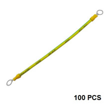 Grounding cables with connectors for solar modules, copper, 4 mm2, 20cm, 100pcs.