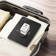 „Evelatus 651DCPro 2in1“ 35 W kelionių adapteris visame pasaulyje „Evelatus 651DCPro 2in1“ 35 W kelionių adapteris visame pasaulyje