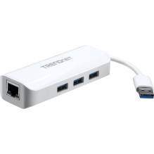 USB hub TRENDnet 1x RJ-45 +...