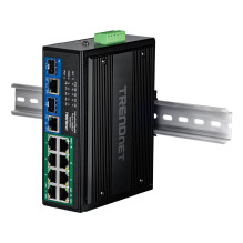 Switch TRENDnet TRENDnet 10-Port Industrial Gigabit 400W PoE++ DIN-Rail Switch Switch TRENDnet TRENDnet 10-Port Industrial Gigabit 400W PoE++ DIN-Rail Switch