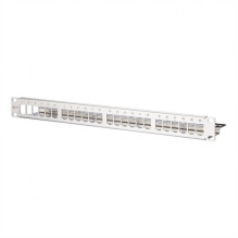 MetzConnect BTR BTR module for 24 E-DAT module connector jacks, 19", stainless steel - 130921-00-E