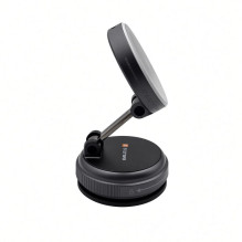 Evelatus Qi2 25W Magnetic Wireless Car Charger - AutoSpring Coiled Cable USB C to USB C connector 1.2M Black