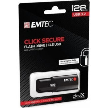 Emtec 128GB B120 Click Secure USB 3.2 Black Emtec 128GB B120 Click Secure USB 3.2 Black