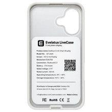 Evelatus LiveCase Display - Bluetooth Smart Display for Custom Photos, App-Controlled White
