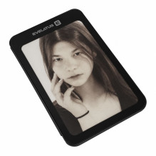 Evelatus „LiveCase“ ekranas – „Bluetooth“ Smart Ekranas pasirinktinėms nuotraukoms, valdomas programėle, juodas