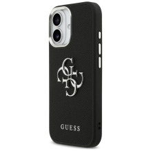 Guess Guess Grained Big 4G Classic Logo case for iPhone 17 - black Guess Guess Grained Big 4G Classic Logo case for iPhone 17 - black