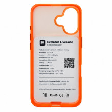 Evelatus Apple iPhone 17 LiveCase Hybird Case Stend PC+TPU Orange