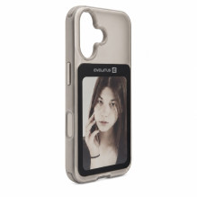 Evelatus Apple iPhone 17 LiveCase Hybird Case Stend PC+TPU Silver