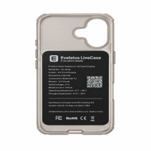 Evelatus Apple iPhone 17 LiveCase Hybird Case Stend PC+TPU Silver