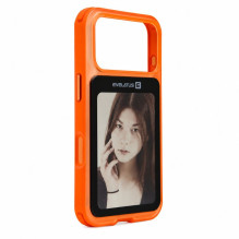 Evelatus Apple iPhone 17 Pro LiveCase Hybird Case Stend PC+TPU Orange