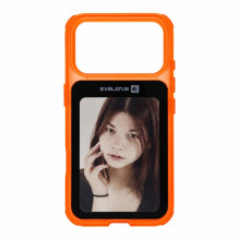 Evelatus Apple iPhone 17 Pro LiveCase Hybird Case Stend PC+TPU Orange