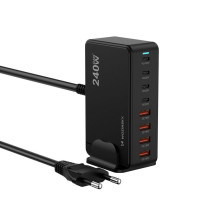 Wozinsky Wozinsky WSL-240 GaN QC3 Charging Station - 200W - Black