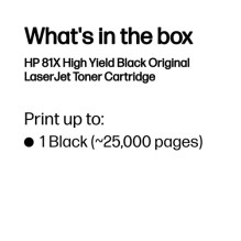 Toneris HP 81X Black Oryginał (CF281X) Toneris HP 81X Black Oryginał (CF281X)
