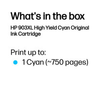HP 903XL Žydros spalvos rašalo kasetė 9,5ml