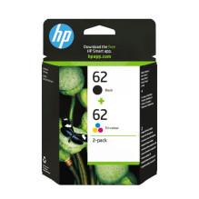HP 62 melns + krāsu N9J71AE...