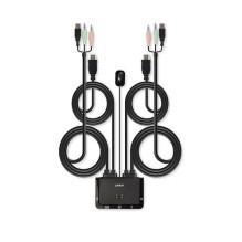 Jungiklis Lindy HDMI KVM jungiklis 2 prievadų kompaktiškas USB 2 HDMI 4K, audio / mikrofonas - 42340 Jungiklis Lindy HDMI KVM jungiklis 2 prievadų kompaktiškas USB 2 HDMI 4K, audio / mikrofonas - 42340