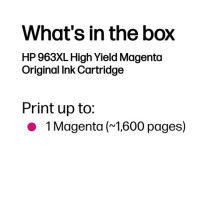 HP 963XL Magenta rašalo kasetė 23,25ml HP 963XL Magenta rašalo kasetė 23,25ml