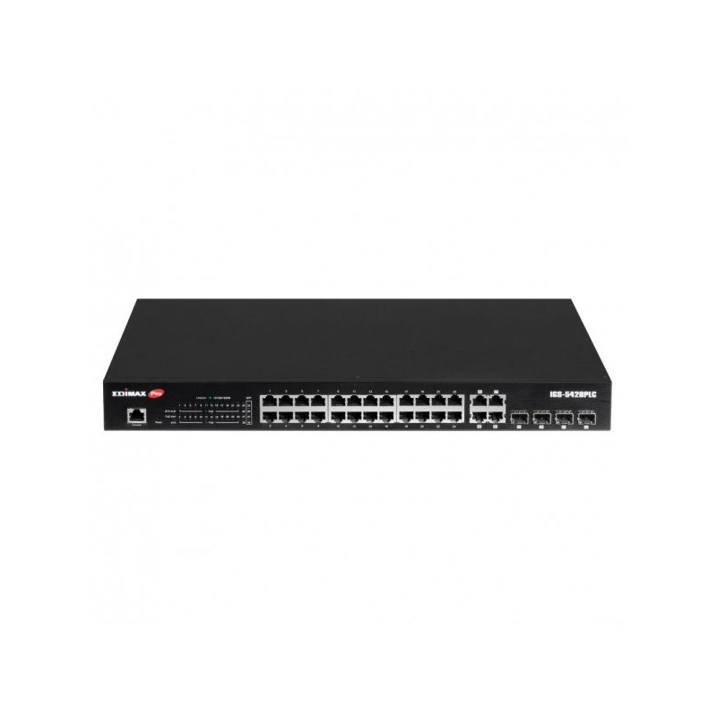 edimax technology Managed switch Edimax IGS-5428PLC Web Smart 24x1GbE PoE+ 4xSFP Combo Uplink