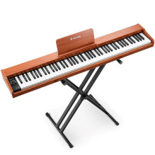 Skaitmeninis pianinas - Donner DEP-1S 88 klavišų, natūralus, 18 tembrų, 192 natų polifonija, Bluetooth, USB, stovas, ped