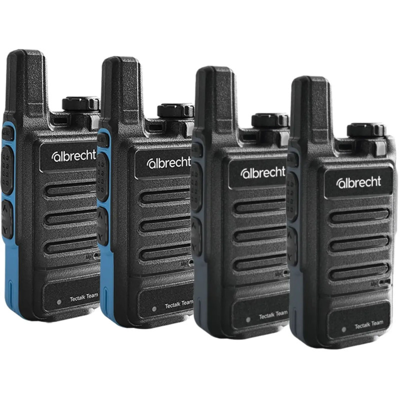 Radijo stotelė Albrecht Tectalk 4 Team PMR446 4 vnt. lagamine