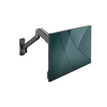 Single wall mount bracket, 1xLCD, max. 32", max. load 9kg, with gas spring, swivel