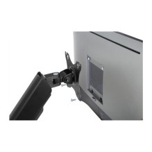 Vienvietis sieninis laikiklis, 1xLCD, max. 32", max. apkrova 9kg, su dujine spyruokle, sukiojamas