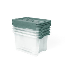 Daiktadėžė Rotho, 15 l, skaidri / žalia, 387 x 279 x 228 mm Daiktadėžė Rotho, 15 l, skaidri / žalia, 387 x 279 x 228 mm